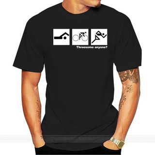 เสื้อยืด พิมพ์ลาย Triathletes Threesome Cycle Swimmer แฟชั่นฤดูร้อน สําหรับผู้ชาย