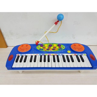 ELECTRONIC ORGAN NO:3702A เครื่องเล่นอิเลคโทนไฟฟ้า พร้อมไมค์ ลำโพงในตัว