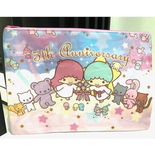 LITTLE  TWIN  STARS  เก็บเอกสาร กระเป๋าเอกสาร ซองเอกสาร ลาย LITTLE  TWIN  STARS 2 งานตาข่าย 2 ซิป 2 ช่อง BY PMYL SHOP