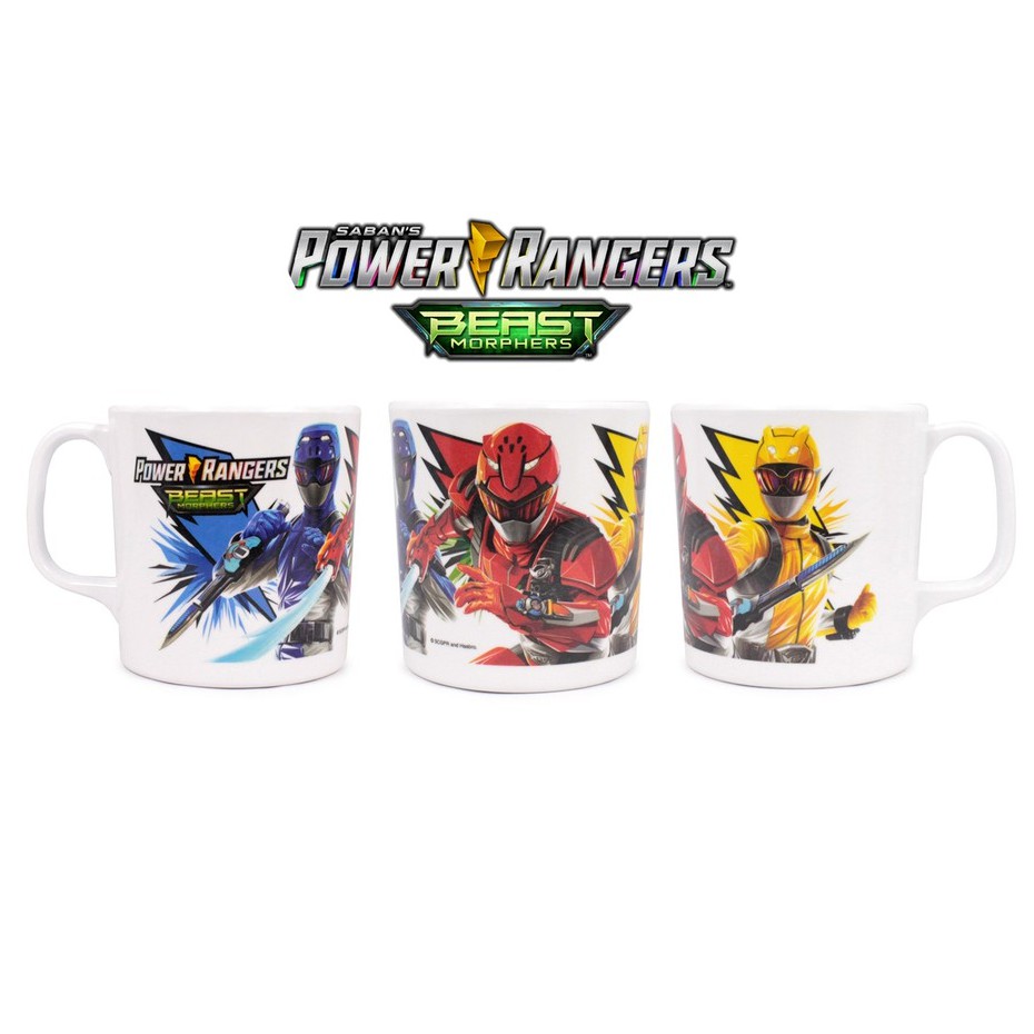 ใหม่! Power Rangers Beast Morphers เมลามีน 3.5 นิ้วแก้วน้ําดื่มหูกลม / ถ้วย / วันมิน / ถ้วย เมลามีน