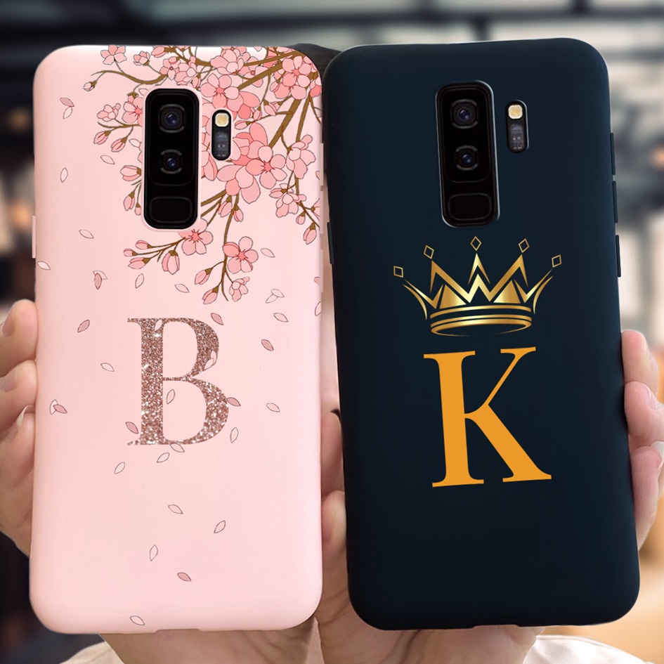 เคสโทรศัพท์มือถือ ซิลิโคนนิ่ม ลายตัวอักษร หรูหรา สําหรับ Samsung Galaxy S9 Plus S9+ G965F SM-G965F Capa 6.2 นิ้ว