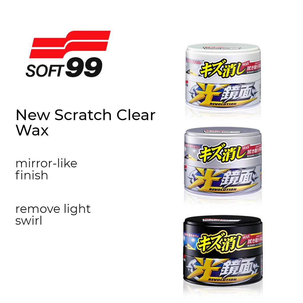 Soft99 / Soft 99 New Scratch Clear Wax-Mirror Finish Car Care Coat Wax Coating Meguiars Soft 99