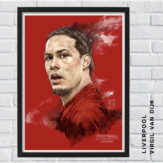 โปสเตอร์ Virgil Van Dijk - ฟานไดร์ค l Liverpool