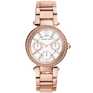 MICHAEL KORS นาฬิกาข้อมือผู้หญิง รุ่น MK5616 Parker Multi-Function - Rose Gold