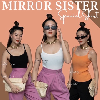 MiRRoRSiSTER’s ChaMMy Spaghetti Top #20712.1 สายเดี่ยว เสื้อสายเดี่ยว สายเดี่ยวตัวในแมชได้กับทุกสิ่ง สายเดี่ยวไหมพรม