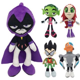 ของเล่นตุ๊กตาการ์ตูน Robin Cyborg Beast Boy Raven Starfire ขนาด 25 ซม. สําหรับเด็ก