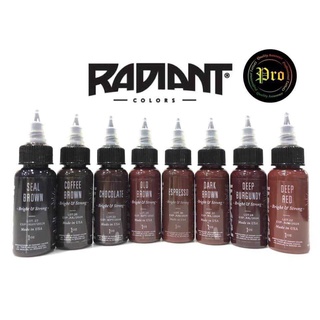 สีสัก Radiant Colors Tattoo Ink 1 oz Brown