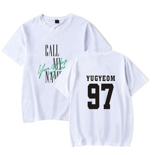 Got7 yugyeom เสื้อยืดผู้หญิงผู้ชาย Kpop Got7 เสื้อเชิ้ตแขนสั้นท็อปส์เสื้อยืด (สีดำ / ขาว/ สีชมพู/ เทา ) QlzOA