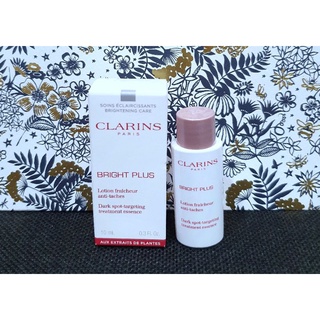 ทรีทเมนต์เอสเซนส์เพื่อผิวกระจ่างใส แท้💯%Clarins Bright Plus Dark spot targeting treatment essence 10ml. มีฉลากไทย