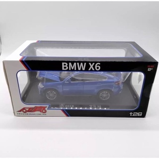 โมเดลเหล็ก 1:26 BMW X6  มีไฟ มีเสียง