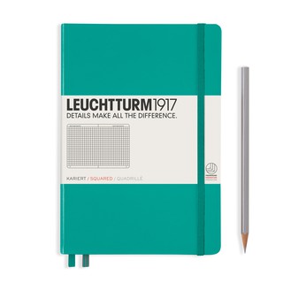 Leuchtturm1917 Hardcover Notebooks "Emerald" สมุดโน๊ต Leuchtturm1917 ปกแข็ง สีเขียวมรกต