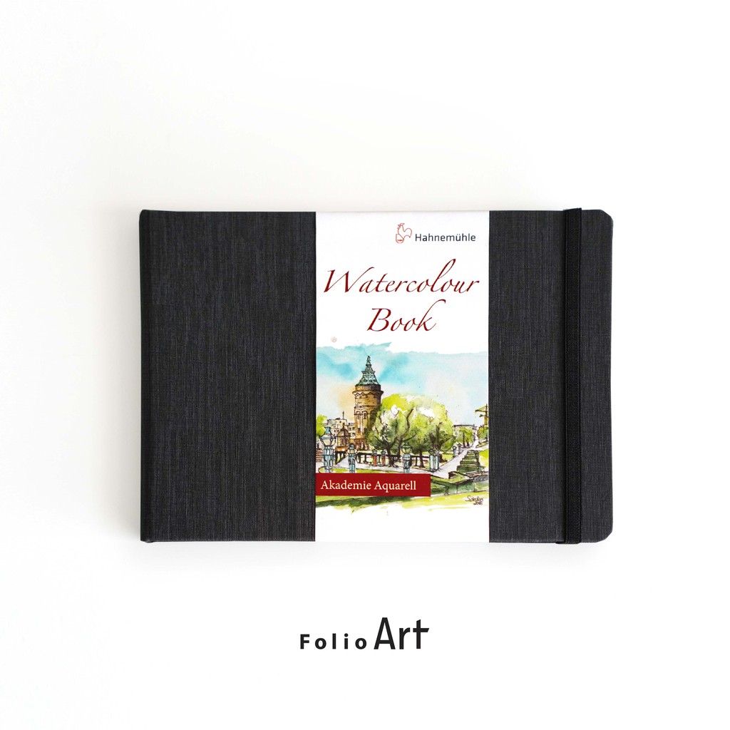 FOLIO ART : สมุดวาดภาพ Hahnemühle watercolor book landscape ขนาด A5 รหัส 8570110 กระดาษผิวกึ่งหยาบ 200 แกรม มี 30 แผ่น