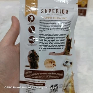Superior Enjoy ซูพีเรีย อาหารเม็ด อาหาร อาหารชูก้า ชูการ์ไกลเดอร์ และสัตว์กินแมลงเม่นแคระ เมียร์แคท ลิงมาโมเสท