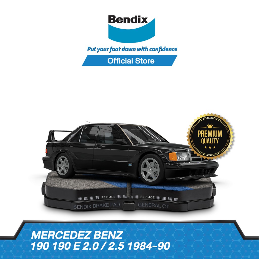 Bendix ผ้าเบรค BENZ 190 E 2 / 2.5 (ปี 1984-90) ดิสเบรคหลัง (DB328)