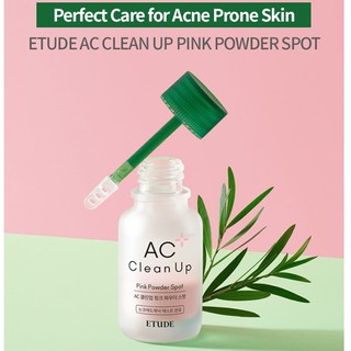 (แพคเกจใหม่) Etude AC Clean Up Pink Powder Spot 15ml แป้งน้ำแต้มสิวสูตรใหม่ มีสารบำรุงเข้มข้น ใช้แต้มบนจุดสิวลดการอักเสบ