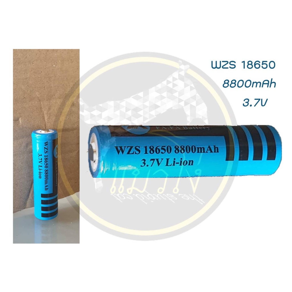 ถ่านลิเธียม WZS 18650 3.7 โวลต์ 8800 mAh