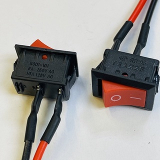 สวิตช์กลางปิดเปิดต่อสาย DC 12V=250V