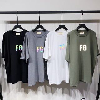 Fog Fear Of God FG  เสื้อยืดแขนสั้น เสื้อแนวสตรีทฮิปฮอป FGเรืองแสง คุณภาพดี ของแท้100%!!!!!!!!