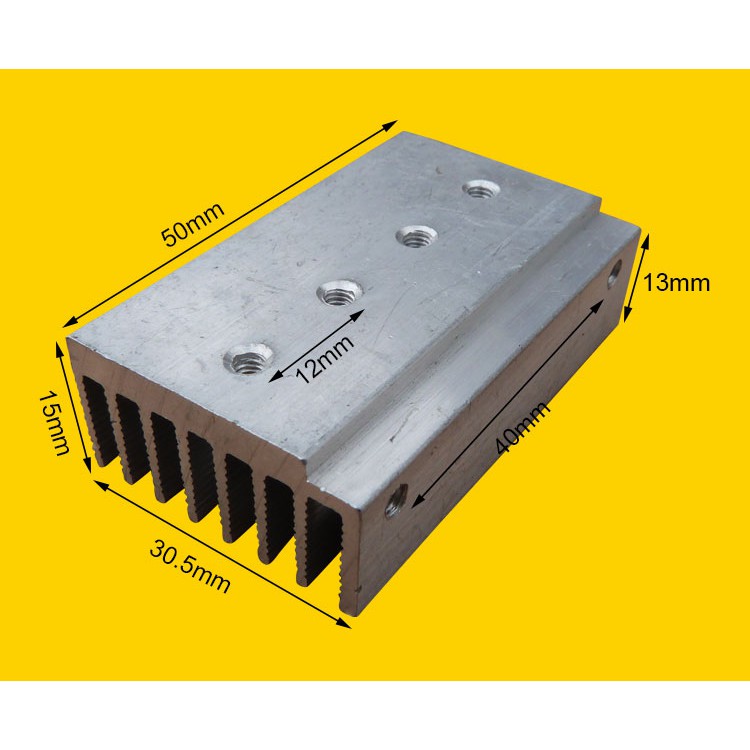 Heatsink ฮีตซิงค์ ระบายความร้อน Inverter , Converter ,Power Mosfet , Transistor,Igbt ขนาด 30.5x15x50