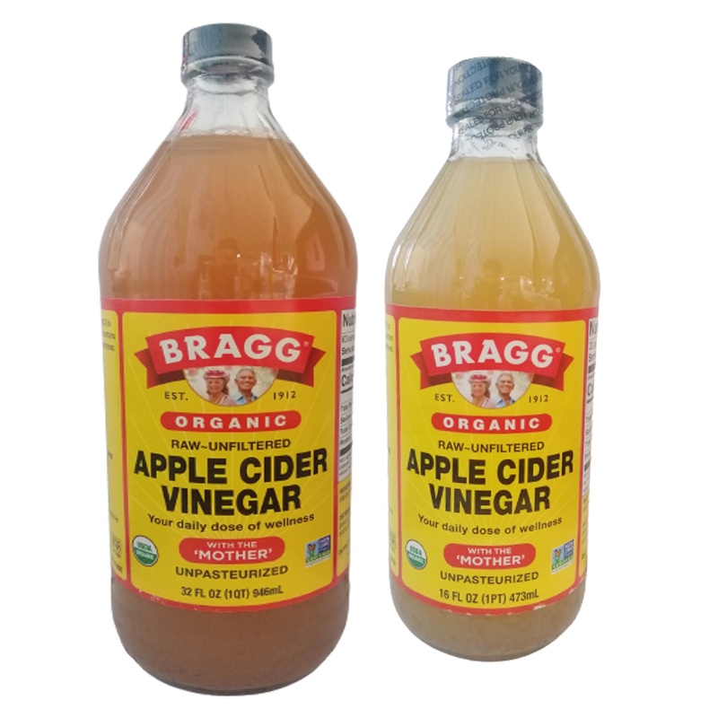 ACV น้ำส้มสายชูหมักจากแอปเปิ้ล Bragg Organic Raw Apple Cider Vinegar คีโต