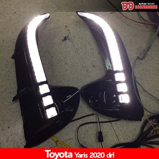 เดไลท์ daylight DRL daytime Yaris 2020 2021 Ativ (โฉมใหม่ล่าสุด) ไฟหรี่วิ่ง มีไฟเลี้ยว