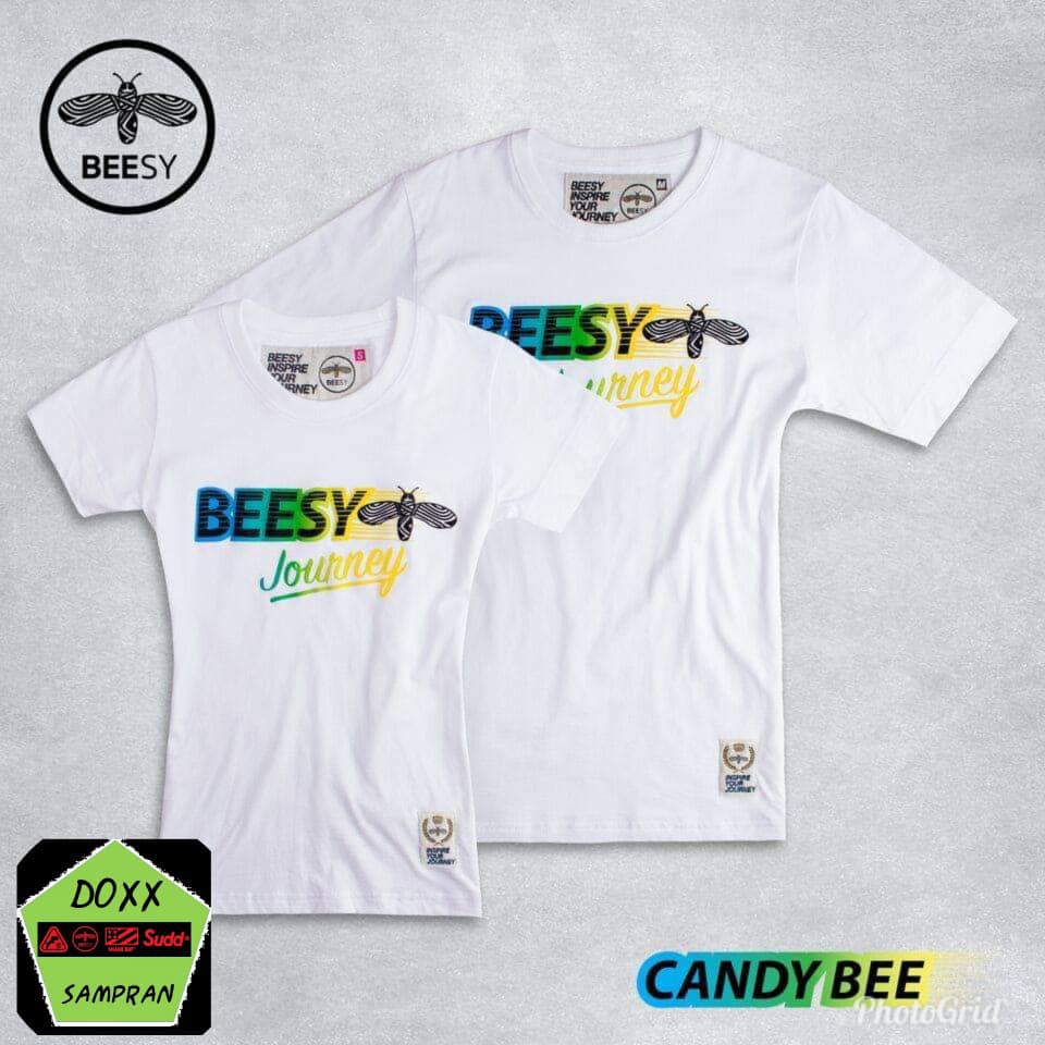 Beesy  เสื้อคอกลม  ชาย หญิง รุ่น Candy bee สีขาว #2