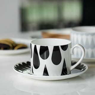 Black &amp; White Coffee Cup