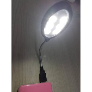 ไฟอ่านหนังสือ USB LED Light 6 LED COMPUTER LIGHT สีฟ้า