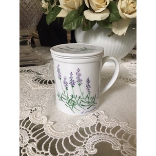 Lavender Mug มัคลายดอกลาเวนเดอร์พร้อมที่กรองชาในตัว