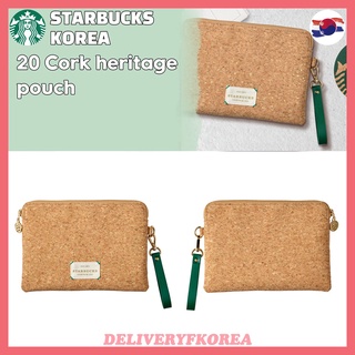 【 Starbucks 】Starbucks Korea 2020 Cork heritage pouch