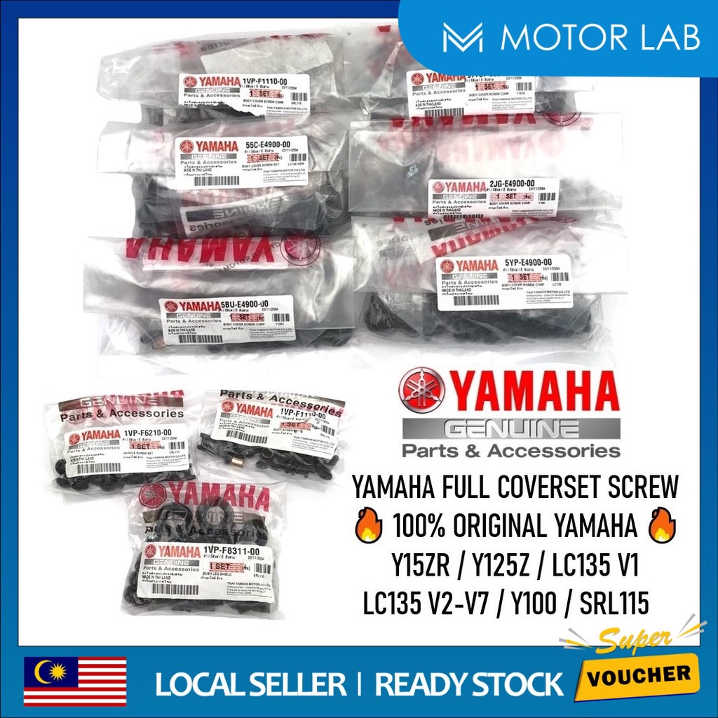 YAMAHA THAI FULL BODY COVER SET SCREW COMPLETE SET YAMAHA Y15 Y15ZR LC135 V1-V7 Y125Z SRL115 Y100 SP