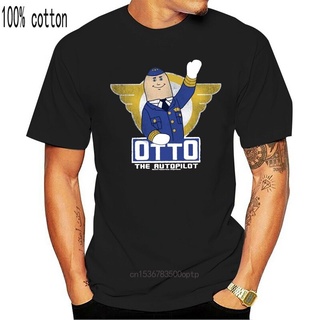 คอลูกเรือเสื้อยืด พิมพ์ลายเครื่องบินภาพยนตร์ Otto The Autopilot สําหรับผู้ใหญ่S-5XL