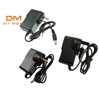 Diymore ปลั๊กอะแดปเตอร์พาวเวอร์ซัพพลาย Us Uk Au Ac100V-240V เป็น Dc12V 1A 5.5X2.1 มม.