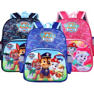 Paw Patrol กระเป๋าสะพายหลังโรงเรียนเด็กน่ารักกระเป๋าผ้า Oxford เป้