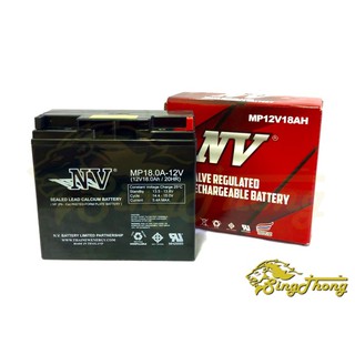 Battery แบตเตอรี่ ยี่ห้อ NV 12V-18Ah (MP12V-18AH)