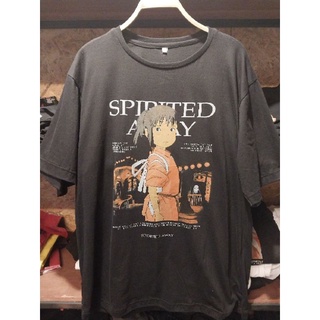 เสื้อยืดผ้าฝ้ายพรีเมี่ยม เสื้อยืด SPIRITED AWAY&gt;มิติวิญญาณมหัศจรรย์T-shirt