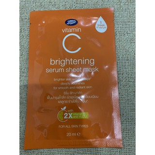 มาส์ก Boots Vitamin C Brightening Serum Sheet Mask