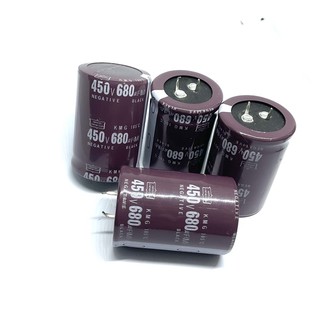 C ขาเขี้ยว 680uF 450V ยาว50 กว้าง35