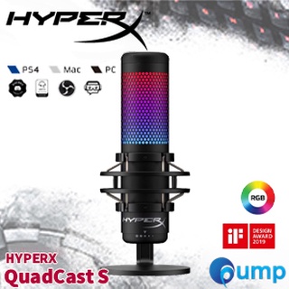 (ใส่โค้ด INC12EL ลดเพิ่ม 70.-) HYPERX QuadCast S USB Condenser Gaming Microphone