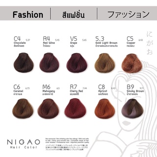 Nigao นิกาโอะ สีย้อมผม รุ่นใหม่ สี100มล.ดีเวลลอปเปอร์150มล.