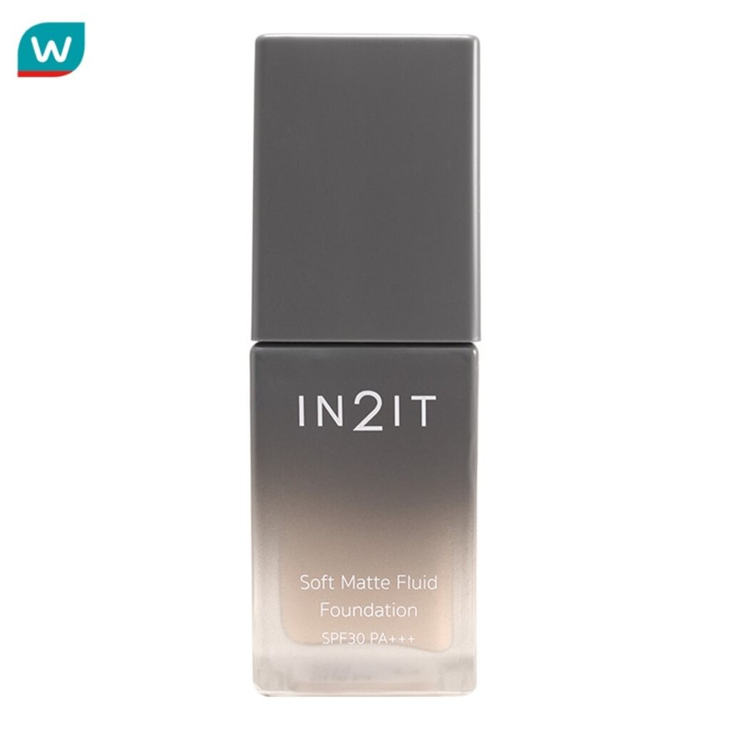In2It อินทูอิท รองพื้น ซอฟท์ แมตท์ ฟูอิด ฟาวน์เดชั่น SPF30 PA+++ 20มล. 201 ซอฟท์