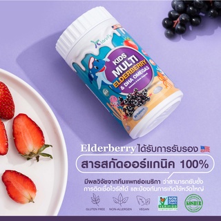 Kids Multi Elderberry อาหารเสริมสำหรับเด็ก สารสกัดนำเข้าจากอเมริกา