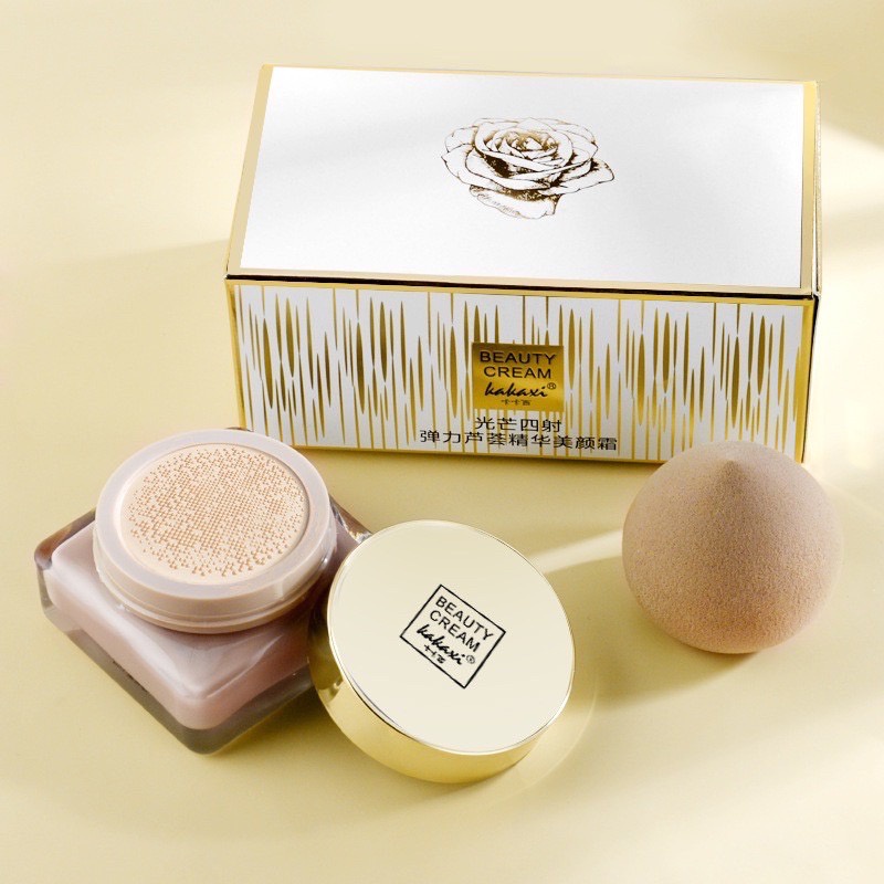 M178 kakaxi คุชชั่น Cushion Cream set คุมมัน ผิวชุ่มชื้น ในกล่องมี 1ตลับ แถม ฟองน้ำ