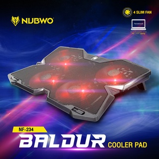 *NUBWO รุ่น NF-234 ได้พัดลม4ใบในตัวเดียว BALDUR COOLER PAD