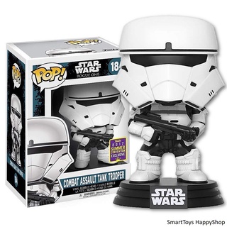 POP! Star Wars Rogue One 184 Combat Assault Tank Trooper Bobble Head Summer Convention Exclusive ฟิกเกอร์โมเดลสตาร์วอร์ส