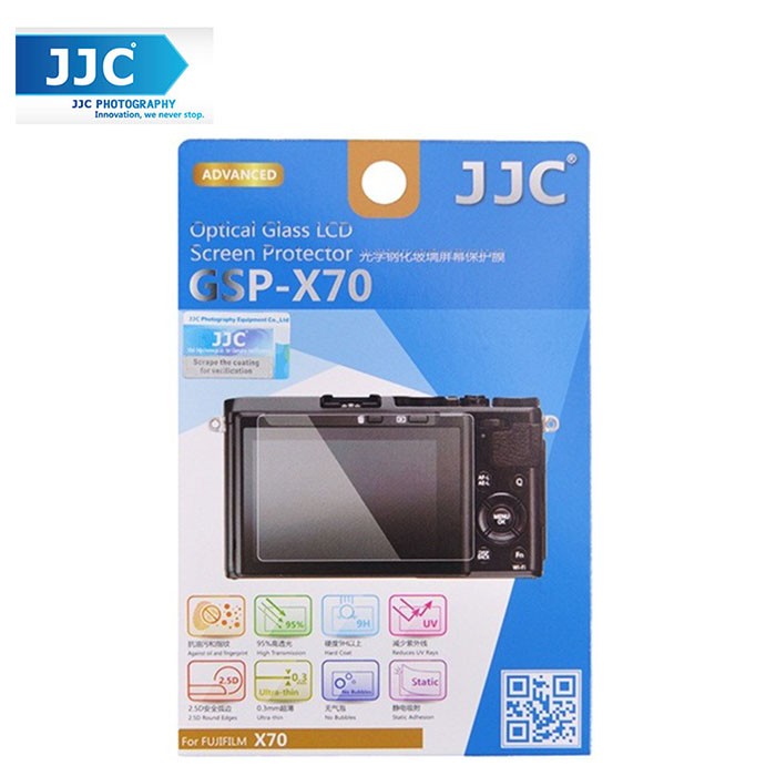 JJC GSP-X70 กระจกนิรภัยป้องกันหน้าจอกล้องสําหรับ Fujifilm X70