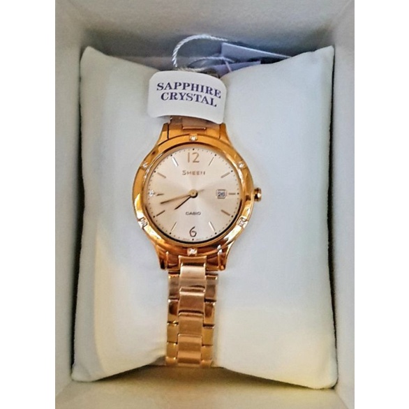 นาฬิกาข้อมือคุณผู้หญิง Casio Sheen แท้