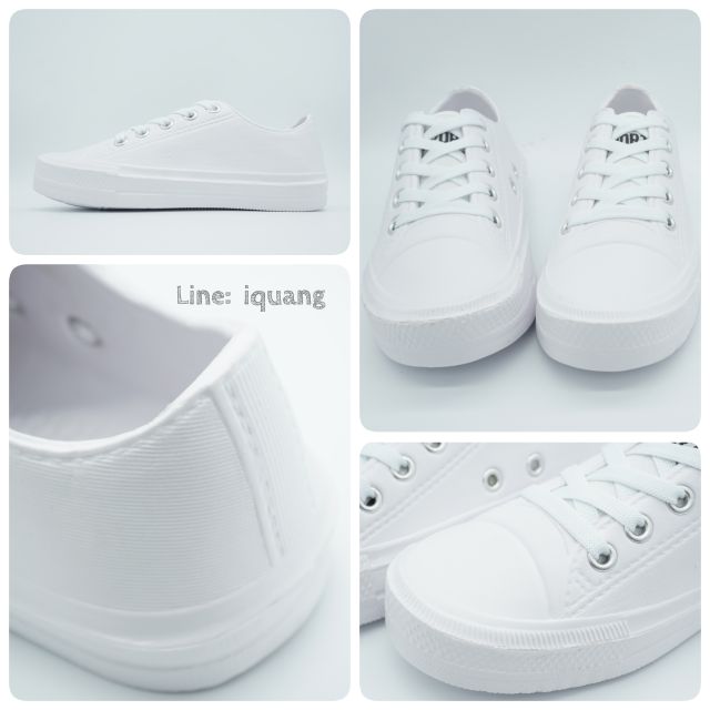 รองเท้ากันน้ำ ใส่ได้ทุกโอกาส​ ทำงาน​ เรียน​ เที่ยวเล่น​ เบามาก ใส่สบายเท้ามาก 36-41 ใส่ได้ทั้งชายหญิง Red Apple TK1601