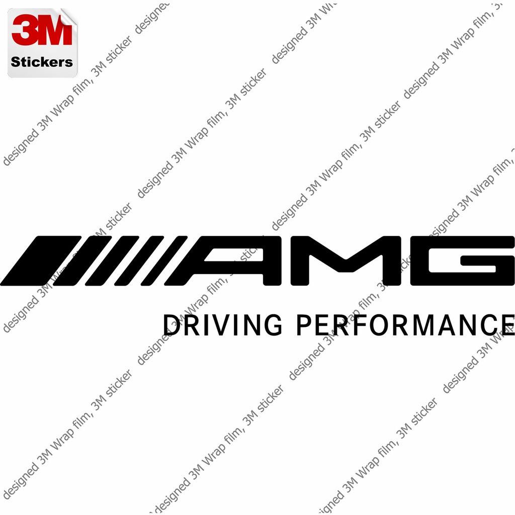 AMG DRIVING PERFORMANCE สติ๊กเกอร์ 3M ลอกออกไม่มีคราบกาว  Removable 3M sticker