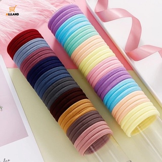 50 Pcs/Pack High Elastic Hair Ties/ Simple Basic Hair Rings Hairband/ Colorful Hair Rubber Bands Ponytail Holder Hair Scrunchies